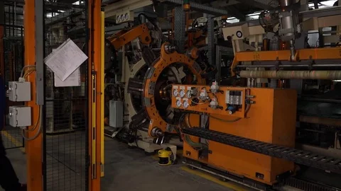 Tire Manufacturing Process Stock Footage 75519707