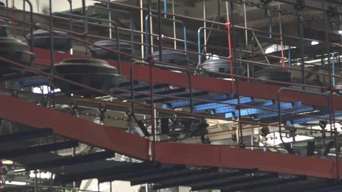 Tire Manufacturing Process Stock Footage 75520224