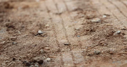 Tire Marks on Mud 動画素材 335554752