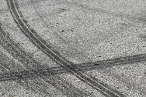 Tire marks Stock Photos