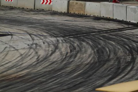 Tire marks Stock Photos