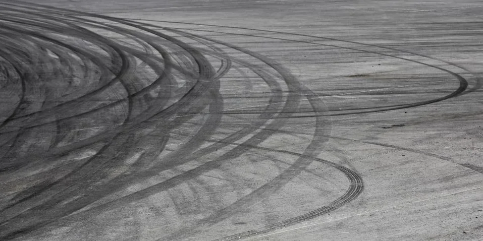 Tire marks Stock Photos