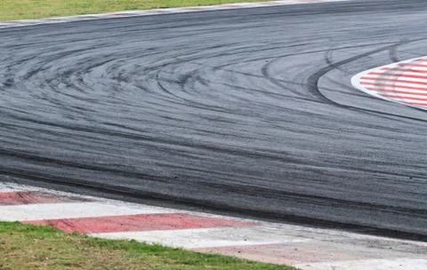 Tire marks Stock Photos