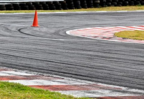 Tire marks Stock Photos