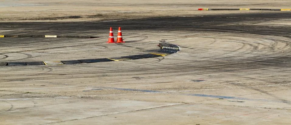 Tire marks Stock Photos