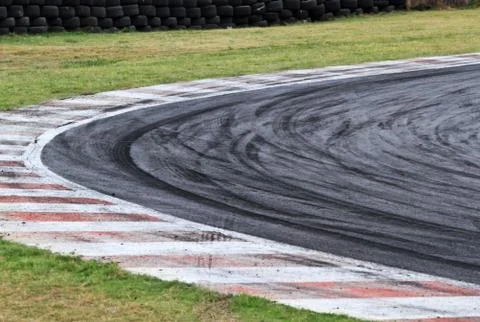Tire marks Stock Photos