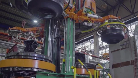 Tire Production 6 Stock Footage 287967262