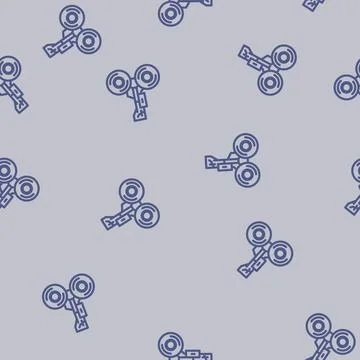 Tire replacement aircraft line vector seamless pattern 스톡 일러스트