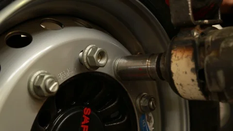 Tire Screwing Video stock 93708174