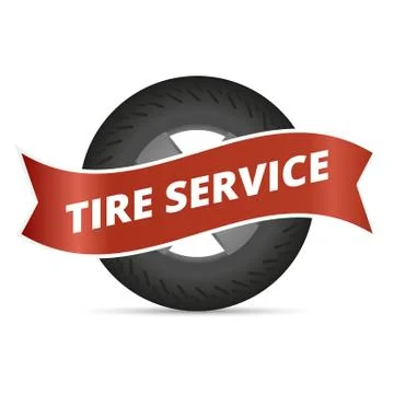 Tire service Stock Illustration