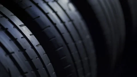 Tire stack background video Stock Footage 138807769