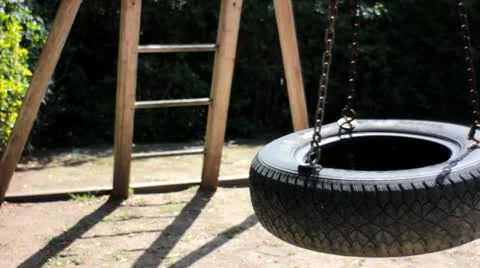 Tire swing Stock Footage 11127593