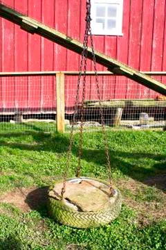 Tire swing Stock Photos