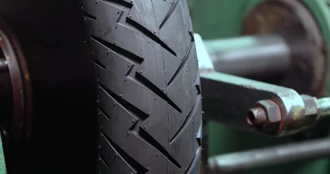 Tire Testing in the factory Stock Footage 248523899