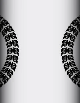Tire track background Stock Illustration