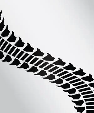 Tire track background Illustrazione stock