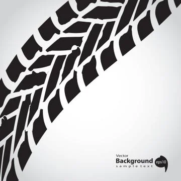 Tire track background Stock Illustration
