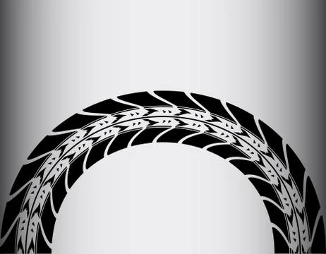 Tire track background Stock Illustration