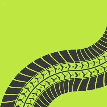 Tire track background Stock Illustration