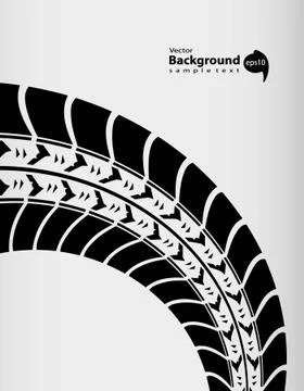 Tire track background Stock Illustration