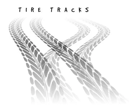 Tire track background Stock Illustration