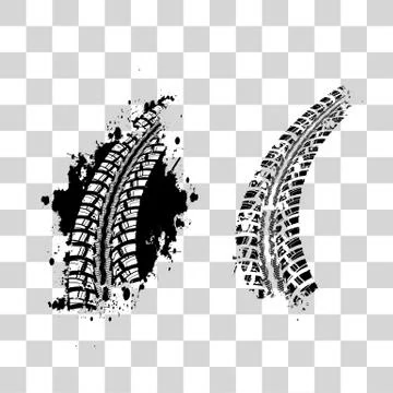 Tire track background Stock Illustration