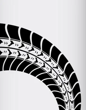 Tire track background Illustrazione stock