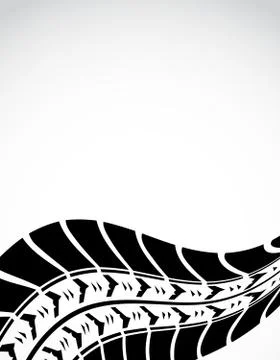 Tire track background Stock Illustration