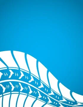 Tire track background Stock Illustration