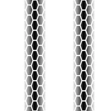 Tire track with lines Stock Illustration