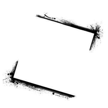 Tire track lines set Stock Illustration