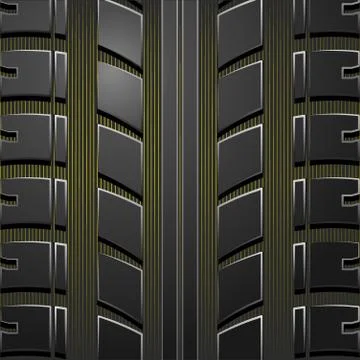 Tire track pattern Stock Illustration