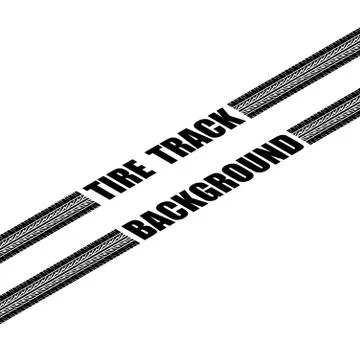 Tire track perspective Stock Illustration