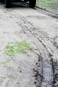 Tire track Stock-Fotos