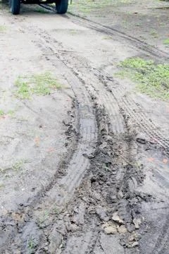 Tire track Stock Photos