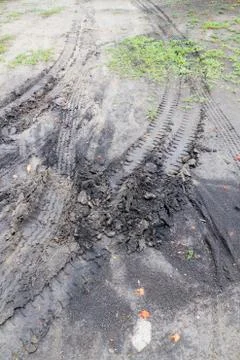 Tire track Stock Photos