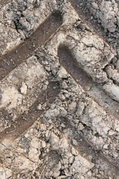 A tire track Stock Photos