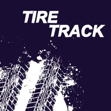 Tire track splash background Stock Illustration