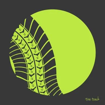 Tire track vector background Stock Illustration