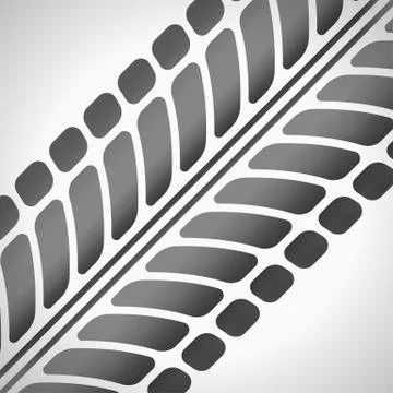 Tire tracks Stock Illustration