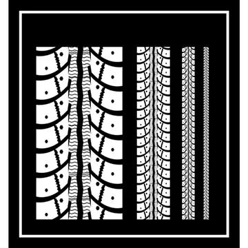 Tire tracks Stock Illustration