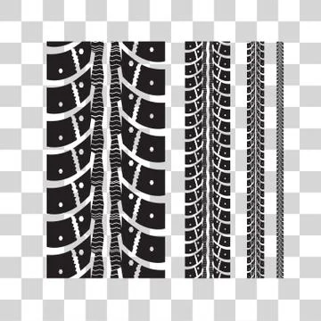 Tire tracks Stock Illustration