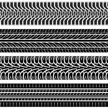 Tire Tracks Ilustração Stock