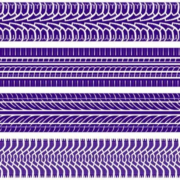 Tire Tracks Illustration