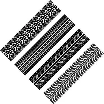 Tire Tracks Stock Illustration