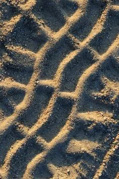 Tire tracks Foto stock