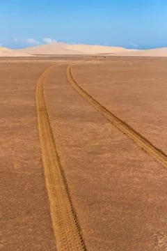 Tire tracks Stock Photos
