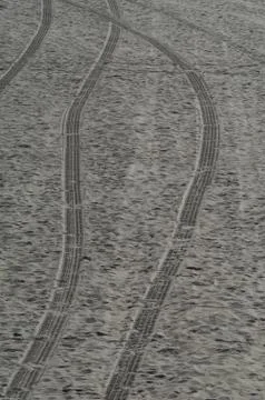 Tire Tracks Foto stock