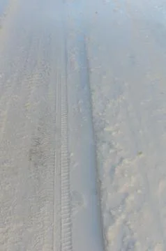 Tire tracks Foto stock
