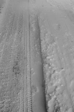 Tire tracks Foto stock